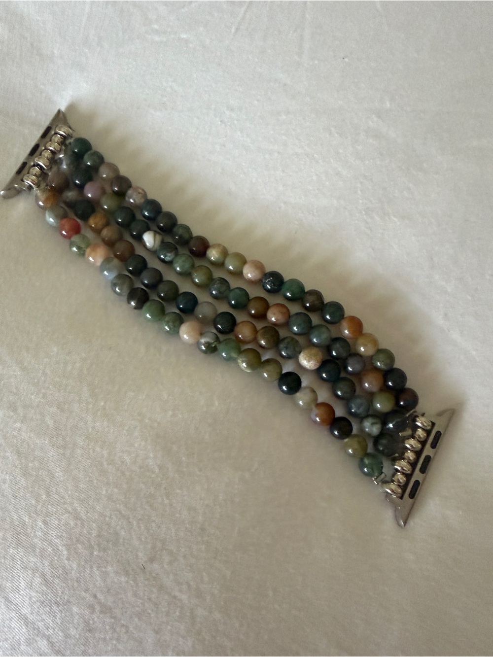 Cape Diablo Multicolor Natural Stone Beaded Watch Band